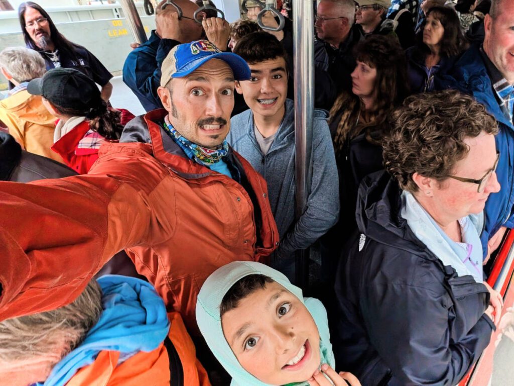 Taylor Family on Goldbelt Tram in Juneau Alaska 1