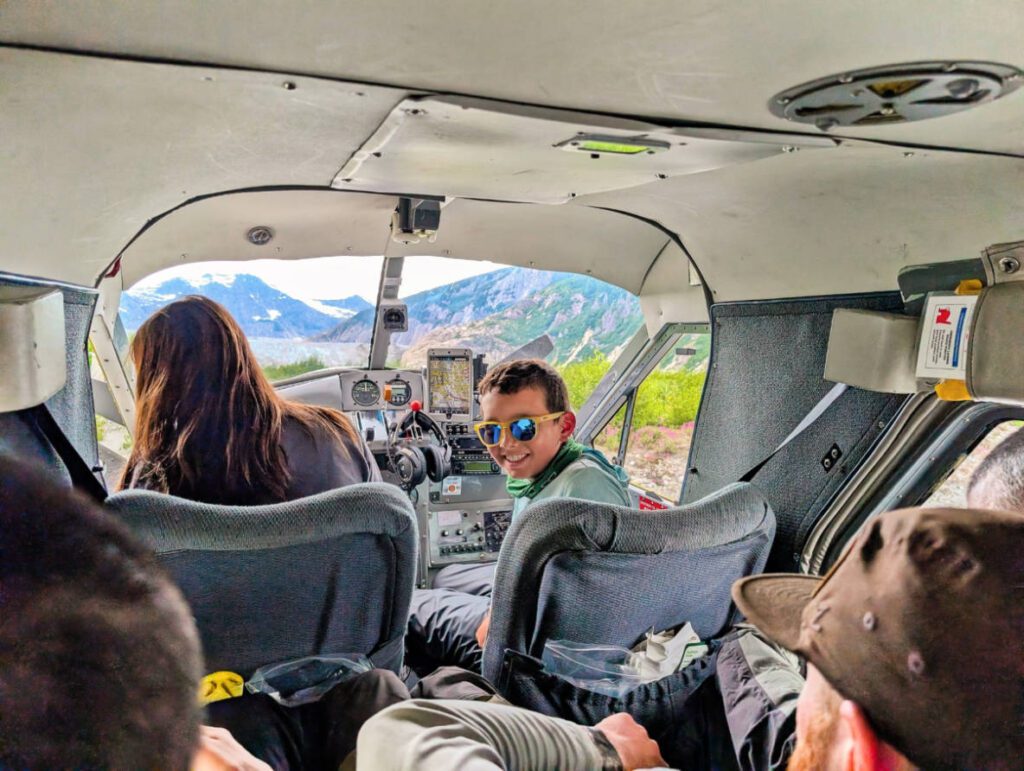 Taylor Family with Alaska Seaplanes at Juneau Float Pond Juneau Alaska 3