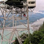 View of downtown Juneau from Goldbelt Tram Gondola Juneau Alaska 3