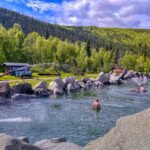 Visiting Chena Hot Springs Rock Pool in Summer Fairbanks Alaska 1