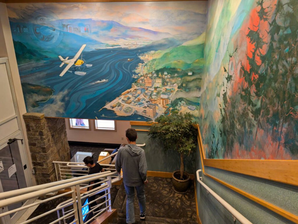 Mural in the Landing Hotel Ketchikan Alaska 1