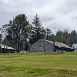 Rain at Chilkat Tlingit Clan House at Fort William Henry Seward Historic Landmark Haines Alaska 2