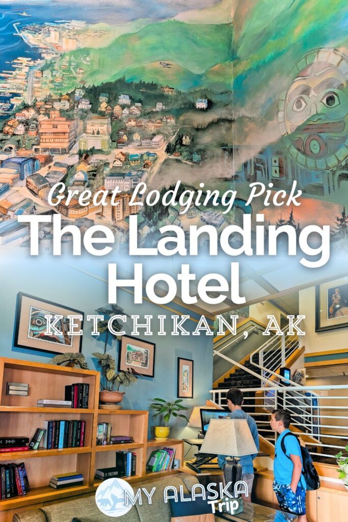 The Landing Hotel in Ketchikan is a great option for a longer stay when you come to town. A great location for exploring the whole area, a free shuttle all around town, and two great restaurants make the Landing Hotel a solid pick.