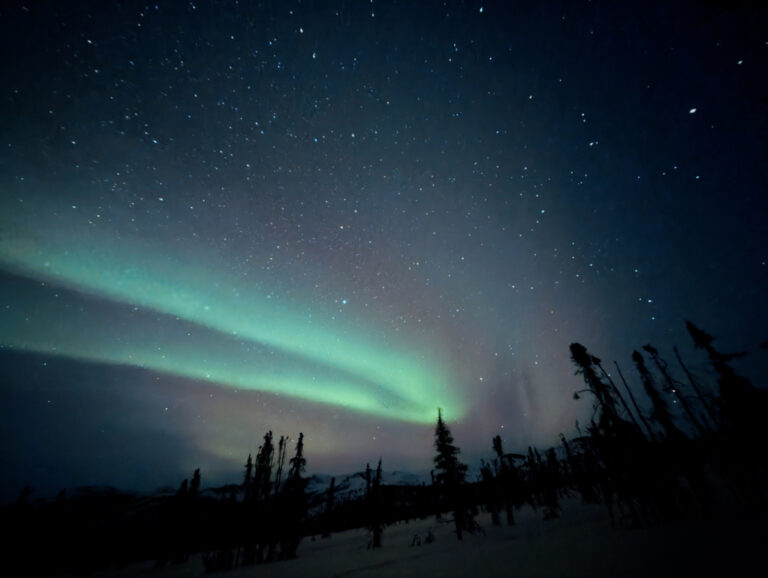 Northern Lights Aurora Borealis at Chena Hot Springs Resort Fairbanks Alaska