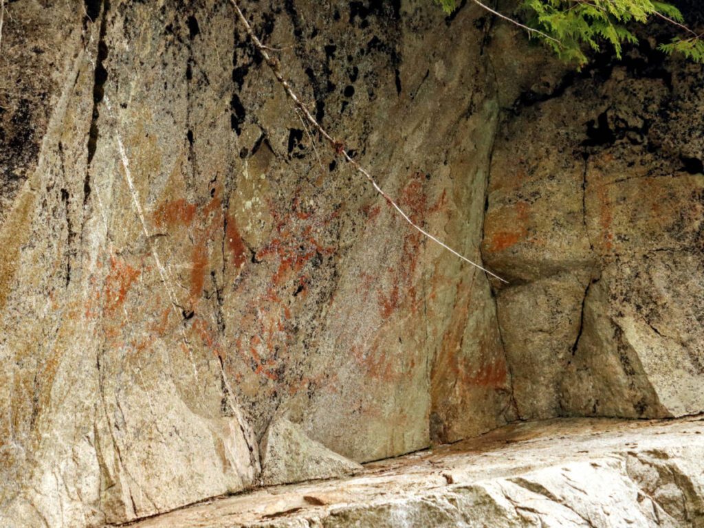 Pictographs on Orca Cove Sea Kayaking with Ketchikan Kayak Company Ketchikan Alaska 1