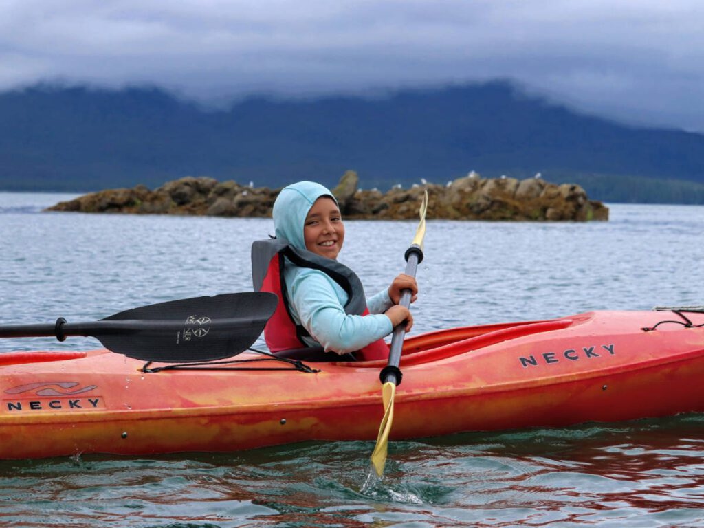 Taylor Family on Orca Cove Sea Kayaking with Ketchikan Kayak Company Ketchikan Alaska 4
