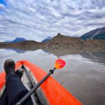 Kayaking at Kennicott Glacial Lake Wrangle St Elias National Park by Jennie Flaming 3