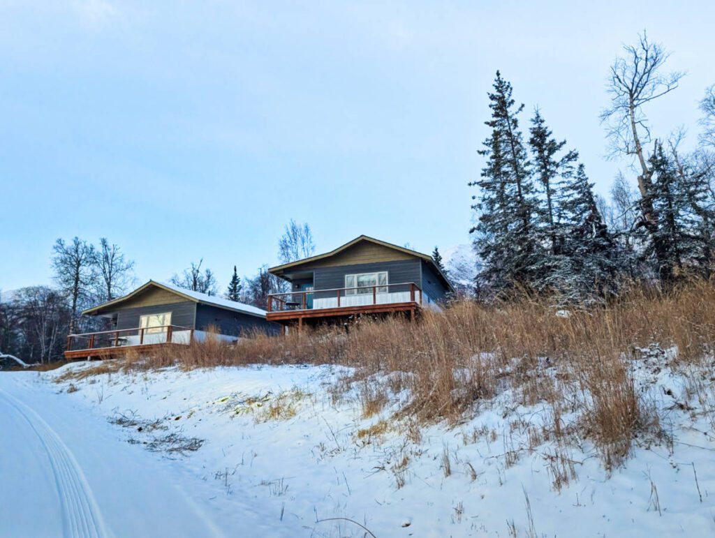 Exterior of Cabin at Peak Lodging Hatcher Pass Palmer Alaska 3