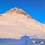 Helicopter Shadow on Chugach Mountains from Helicopter with Outbound Heli Adventures Palmer Alaska 1