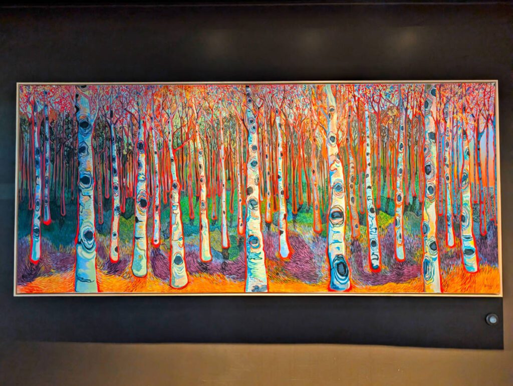 Birch Painting at Wildbirch Hotel downtown Anchorage Alaska 4