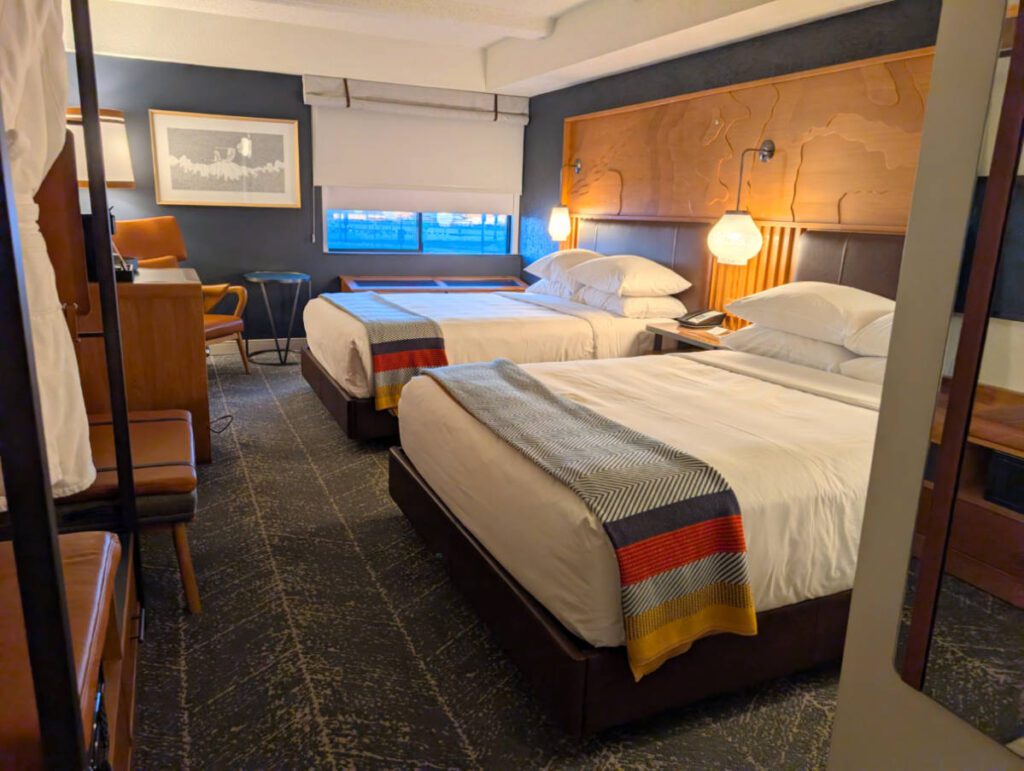 Two Queen Room at Wildbirch Hotel downtown Anchorage Alaska 1