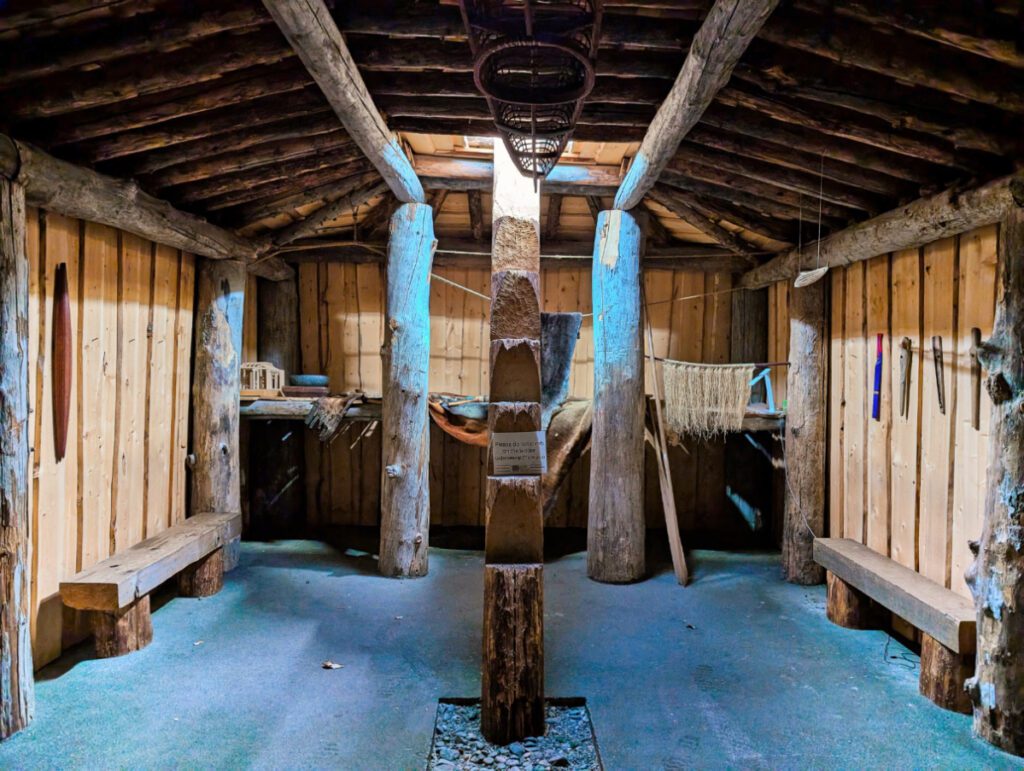 Tlingit Clan House at Alaska Native Heritage Center Anchorage 1