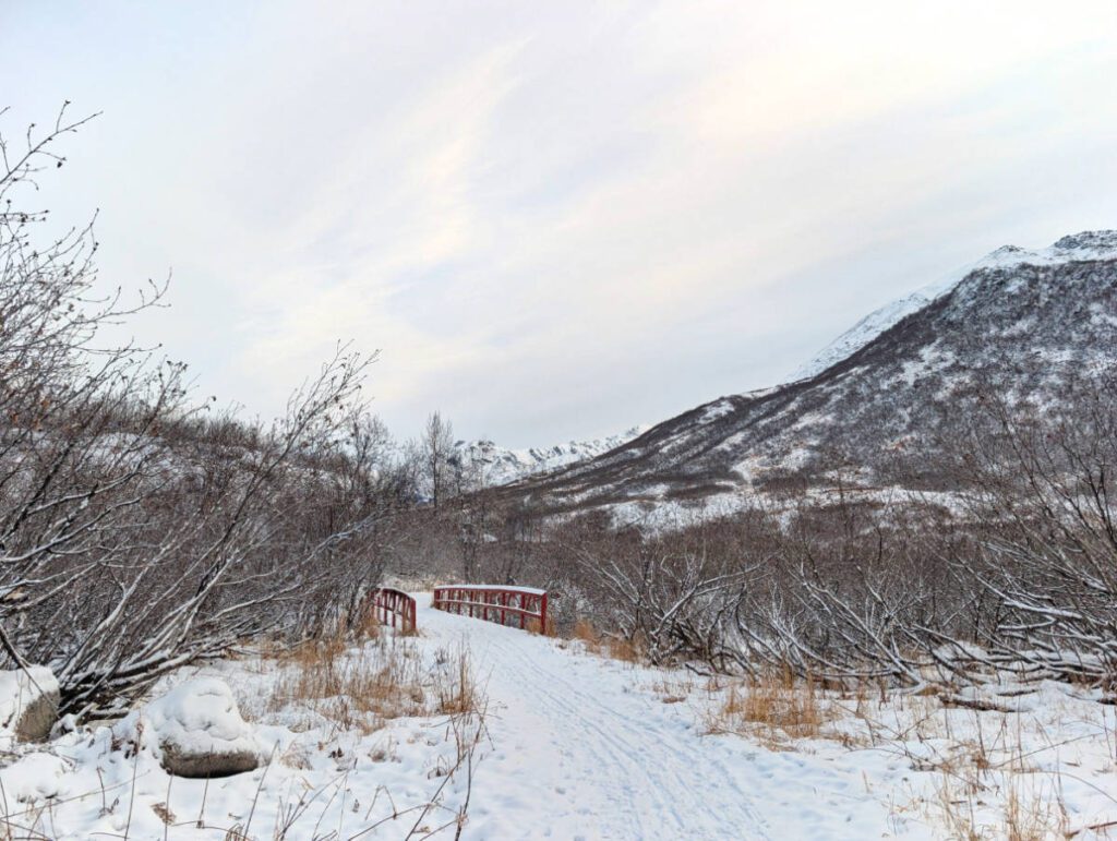 Gold Mint Trail in the Snow at Hatcher Pass Palmer Alaska 2