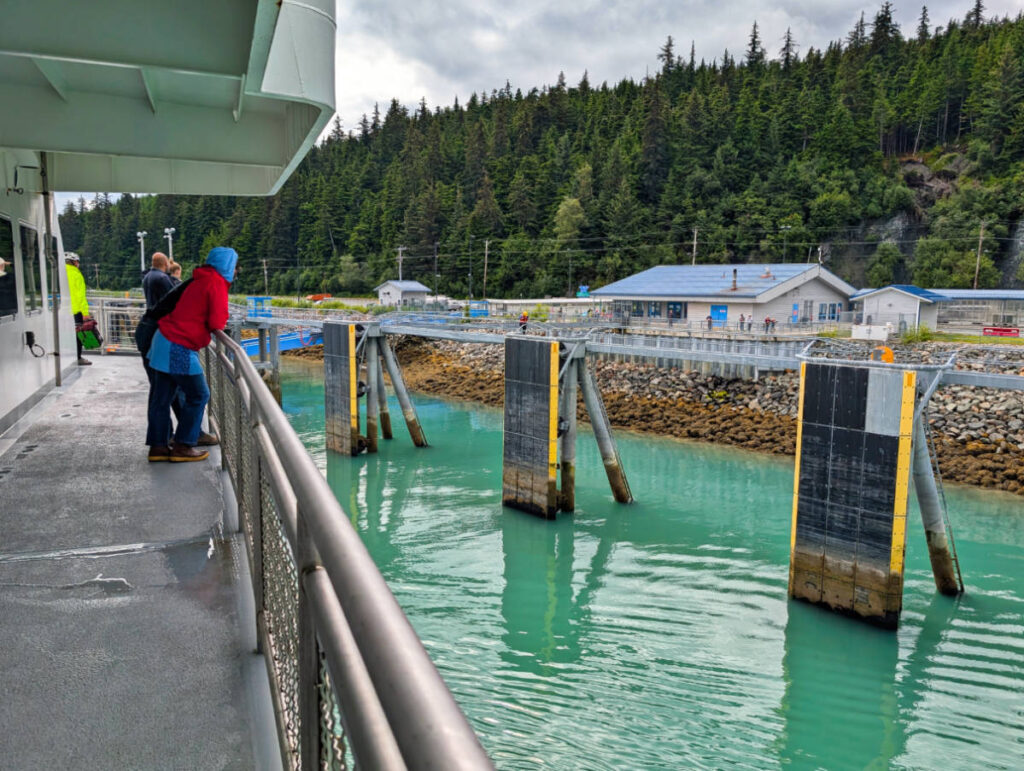 Arriving in Haines on Alaska Marine Highway Ferry Hubbard Juneau to Haines Route 1