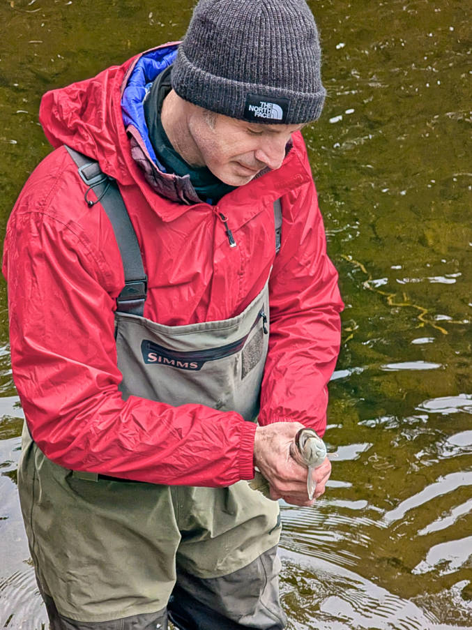 Chris Taylor fly fishing from Mist Cove sailing the Boat Company Southeast Alaska 5