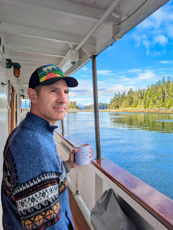Chris Taylor on Mist Cove with the Boat Company sailing Southeast Alaska 3