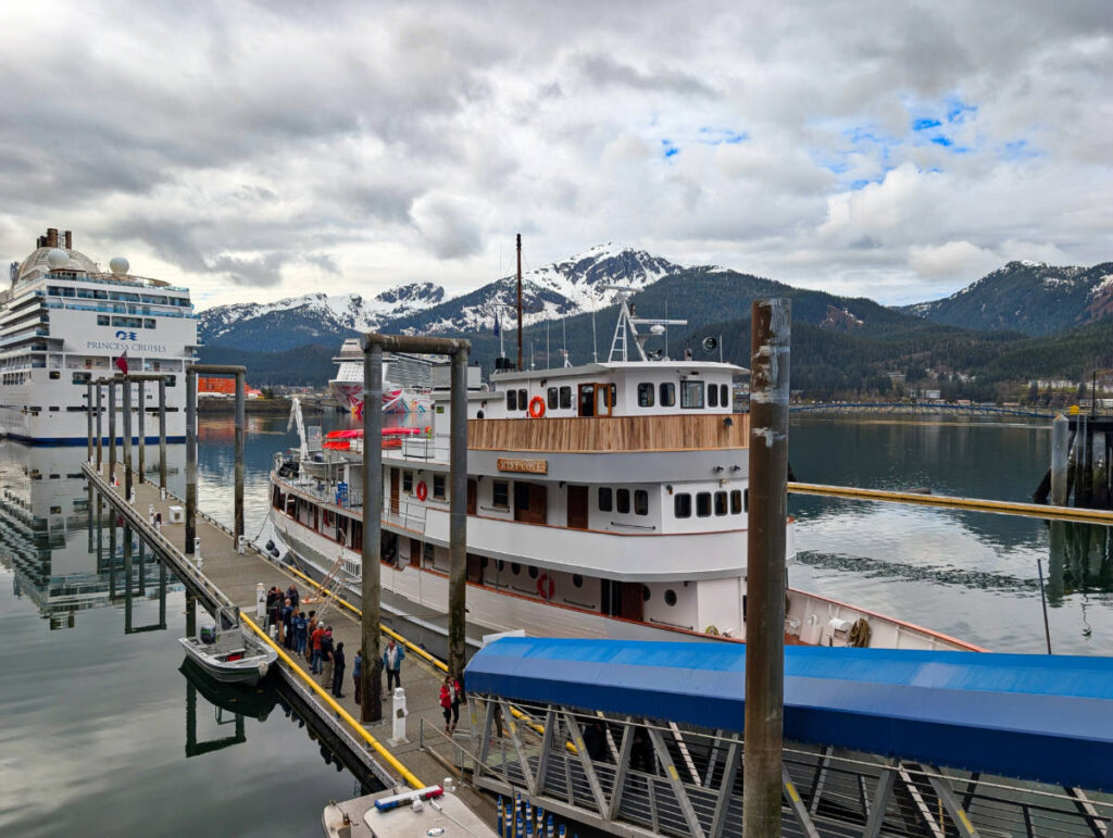 Disembarking from the Mist Cove sailing with the Boat Company in Juneau Alaska 2
