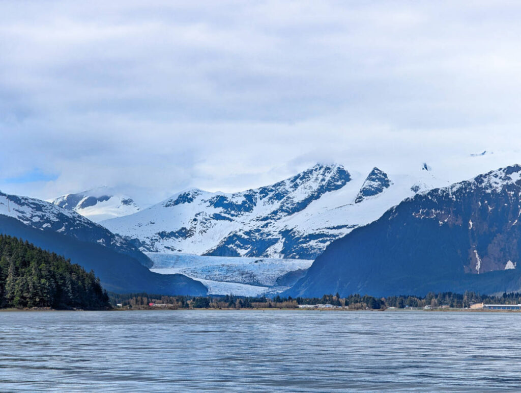 Mendenhall Glacier from the water with Harv and Marvs Whale Watching Juneau Alaska 4