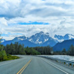 Mountains off Chilkat River Haines Highway Haines Alaska 1