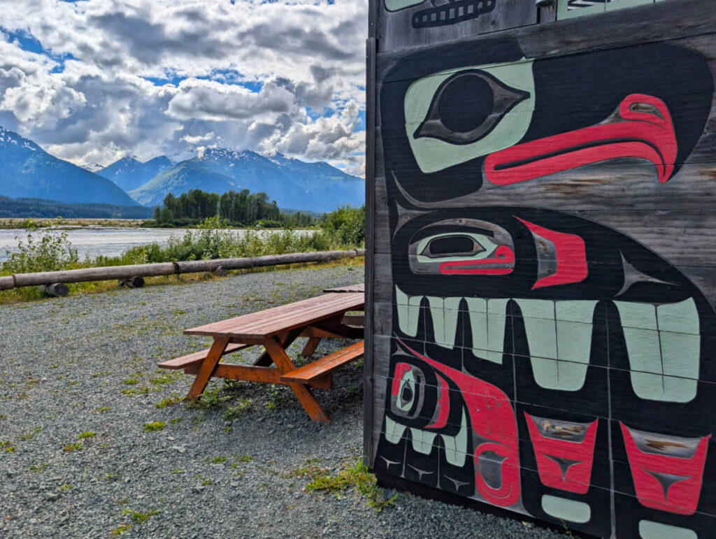 Picnic Area at Jilkaat Kwaan Heritage Center Haines Alaska 1