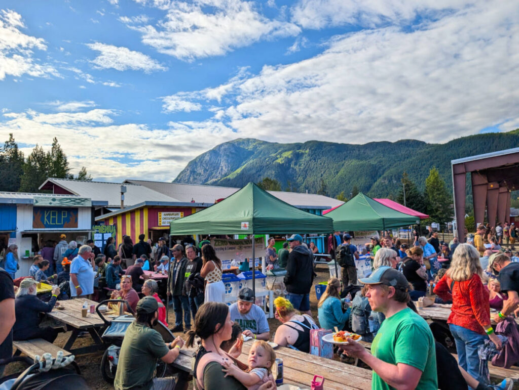 Picnic Food Court at Southeast Alaska State Fair Haines Alaska 1