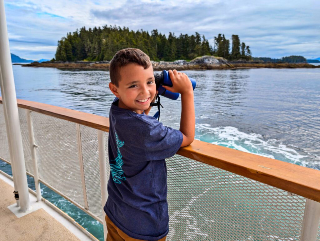 Taylor Family wildlife watching on UnCruise Wilderness Legacy Inside Passage Alaska 2