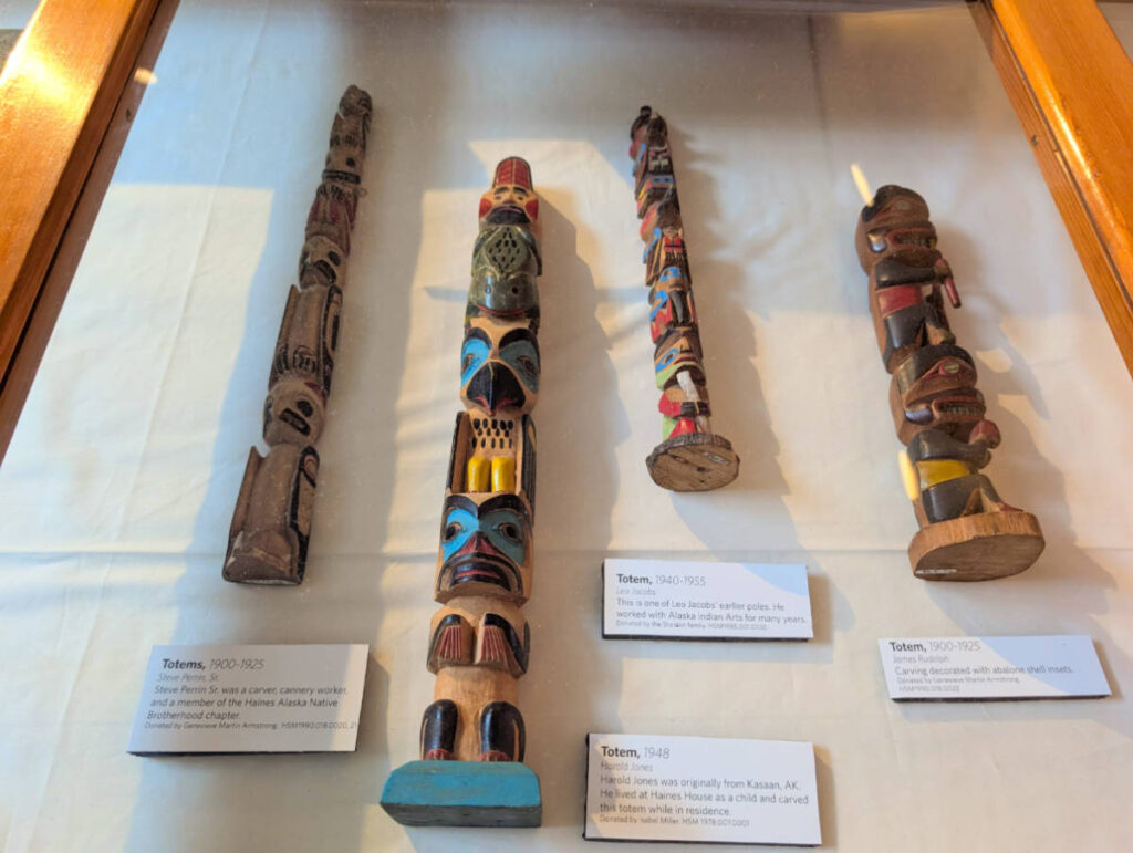 Totem Exhibit in Haines Sheldon Museum Haines Alaska 1
