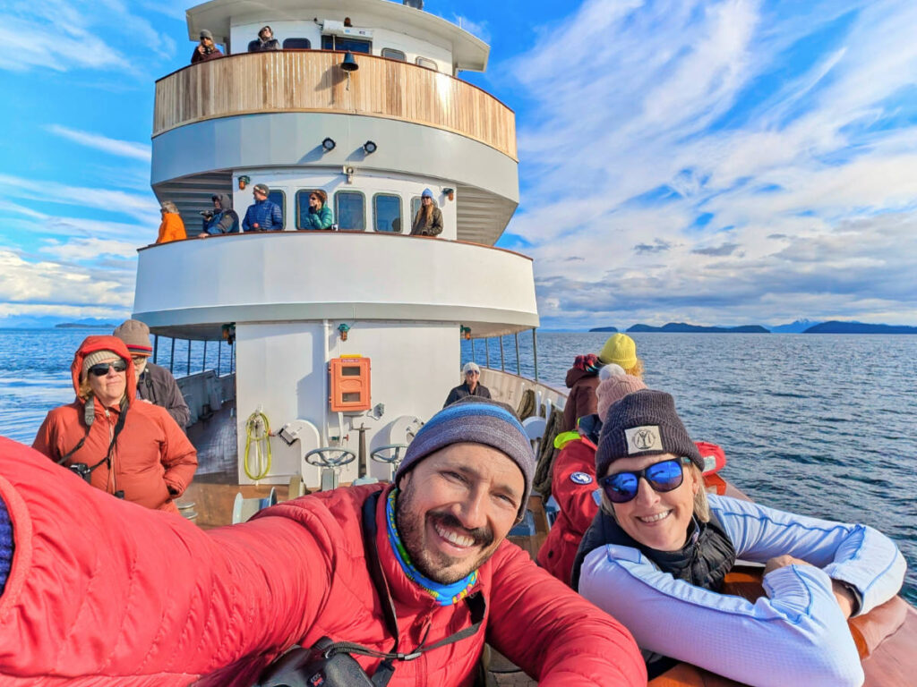 Whale Watching from the bow of the Mist Cove with the Boat Company Southeast Alaska 1