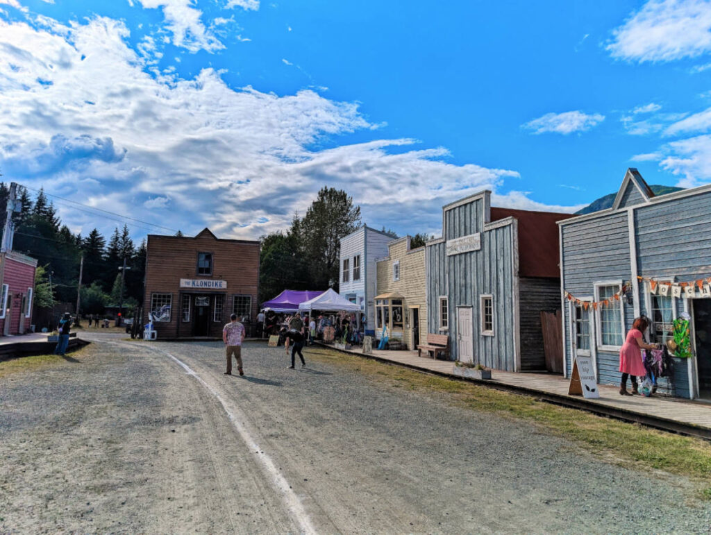 White Fang Klondike Gold Rush Movie Set at Southeast Alaska State Fair Grounds Haines Alaska 1