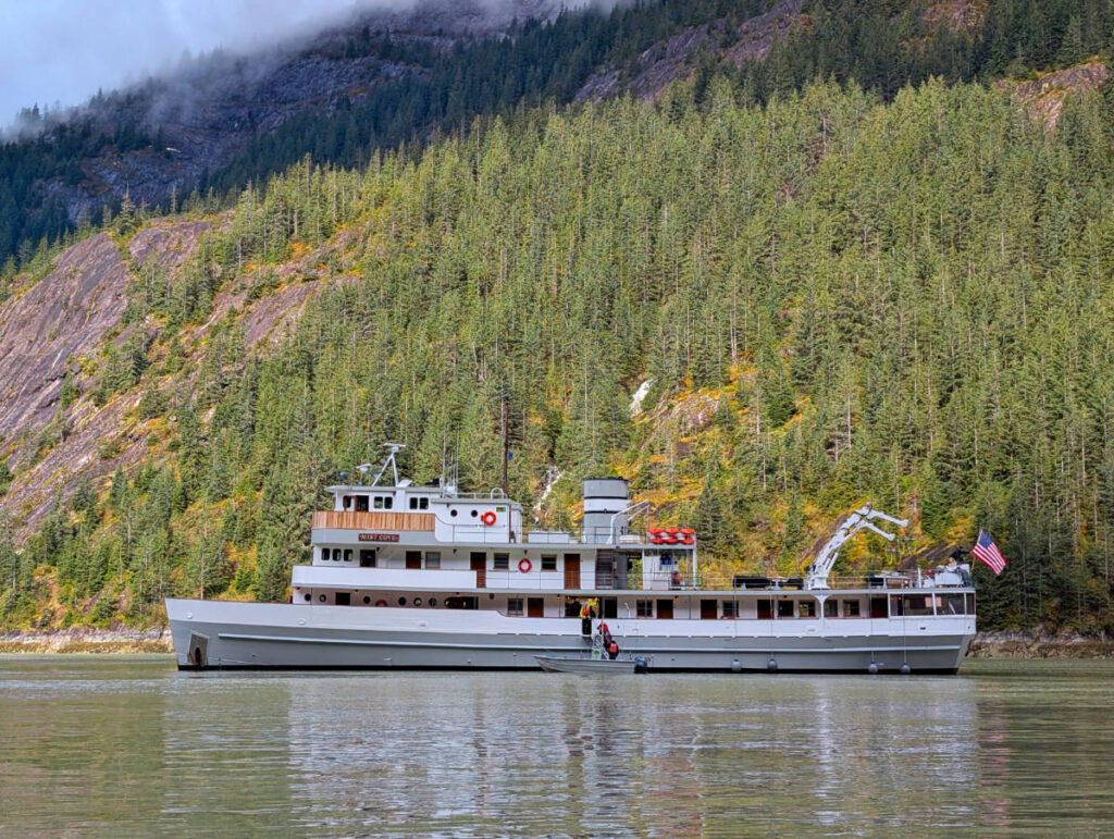 Mist Cove in Endicott Arm while sailing the Inside Passage the Boat Company Southeast Alaska 2