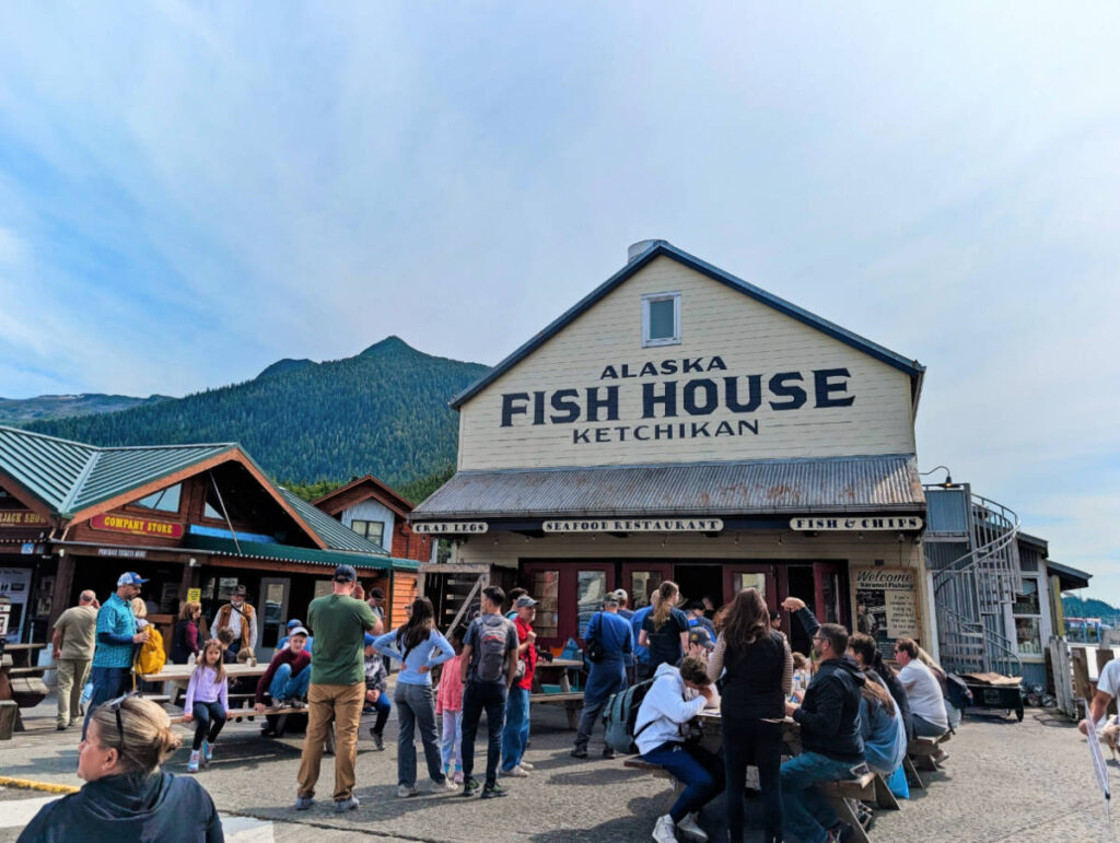 Exterior of Alaska Fish House on Waterfront Ketchikan Alaska