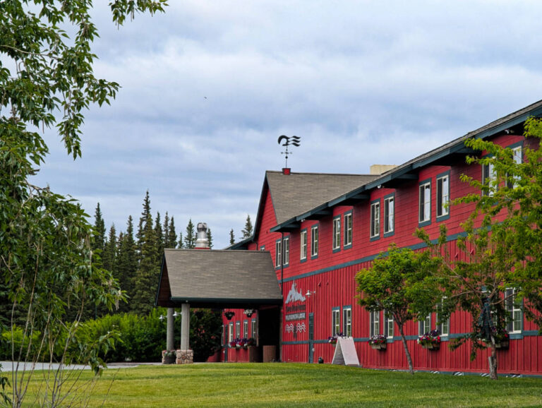 Exterior of Copper River Princess Wilderness Lodge Copper Center Alaska