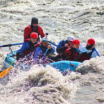 Full Taylor Family Whitewater rafting Lions Head on Matanuska River with NOVA Alaska Guides Chickaloon Alaska