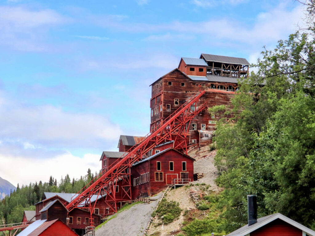 Old Copper Mill in Kennicott in Wrangell St Elias National Park McCarthy Alaska