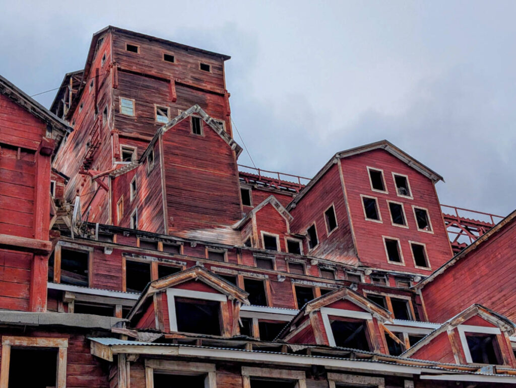 Old Kennicott Copper Mill in Wrangell St Elias National Park McCarthy Alaska