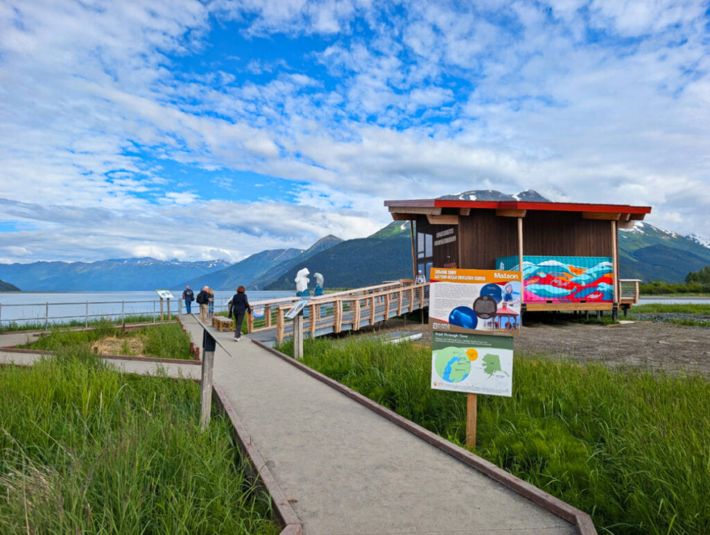 Beluga Mural at Alaska Wildlife Conservation Center Girdwood Alaska
