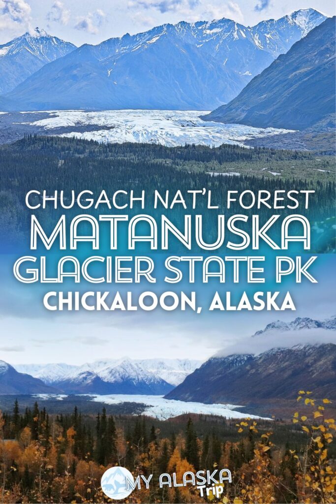 Located on the Glenn Highway outside of Anchorage, Matanuska Glacier State Recreation Site is a great spot to take in the view of one of the most accessible glaciers in Alaska. Hiking, camping and picnics are all a part of visiting Matanuska Glacier State Park (complete info for visiting the glacier too)