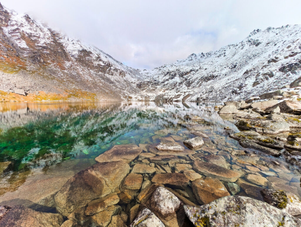 Crystal Clear water at Gold Cord Lake Hatcher Pass Palmer Alaska