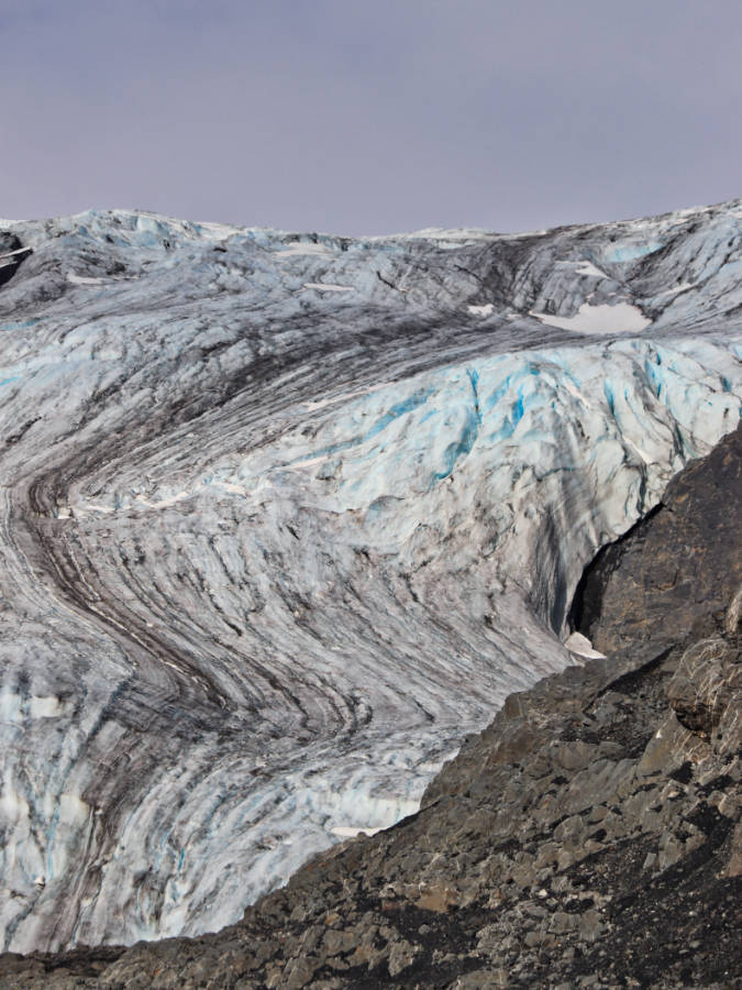 Exit Glacier from Overlook Trail Kenai Fjords National Park Seward Alaska