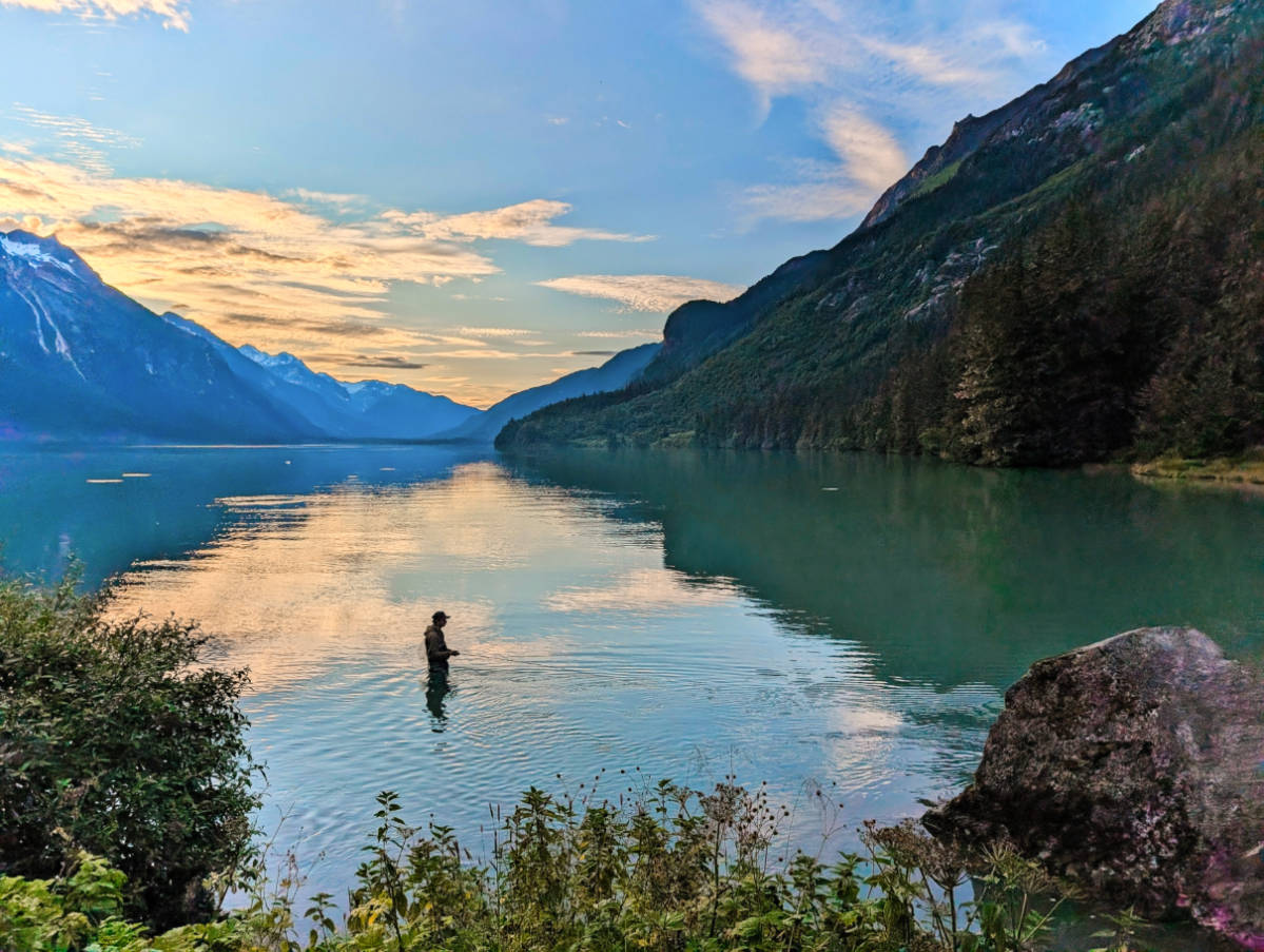 Fly Fishing at Chilkoot Lake State Park Haines Alaska