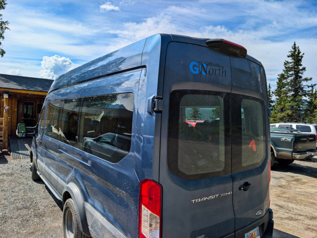 GoNorth Alaska Rentals Campervan at Long Rifle Lodge Glacier View Alaska