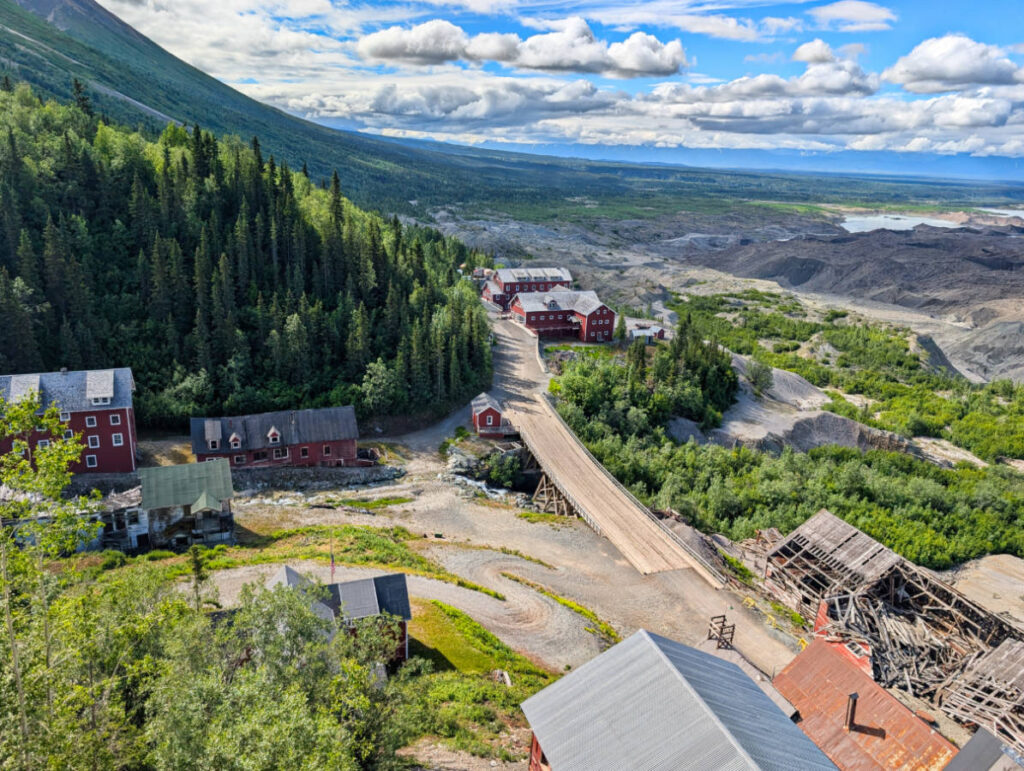Kennicott from Kennecott Mill in Wrangell St Elias National Park McCarthy Alaska