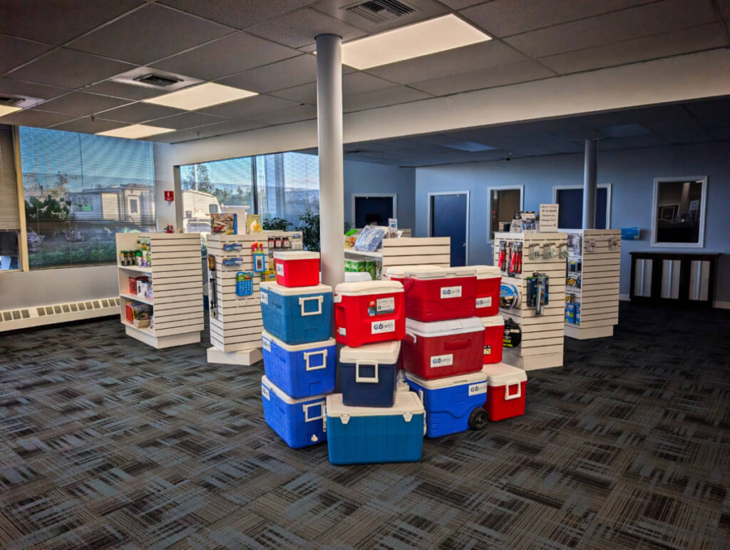Rental Supplies at GoNorth Alaska Rental Car facility in Anchorage Alaska