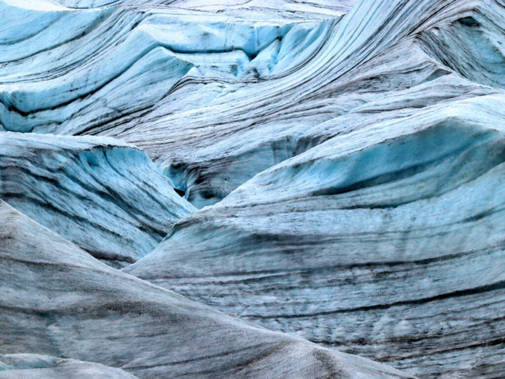 Root Glacier Ice in Kennicott McCarthy Alaska