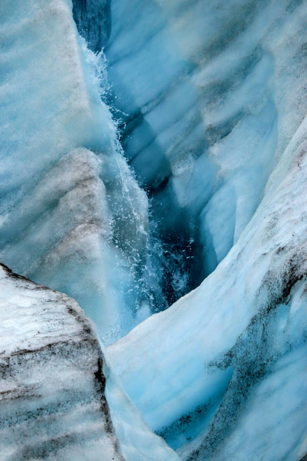 Root Glacier Ice in Kennicott McCarthy Alaska