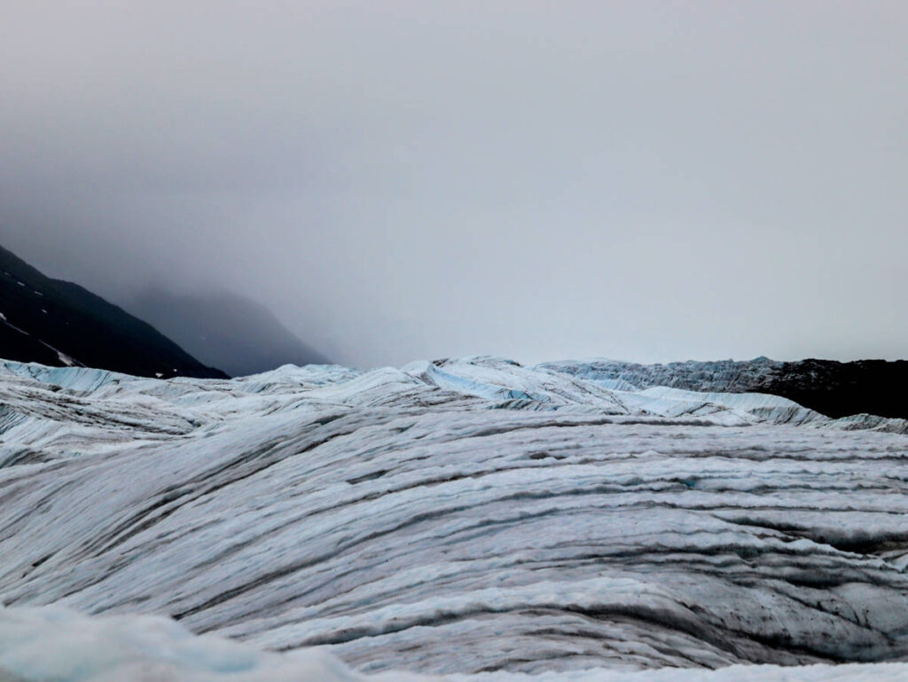 Root Glacier Ice in Kennicott McCarthy Alaska