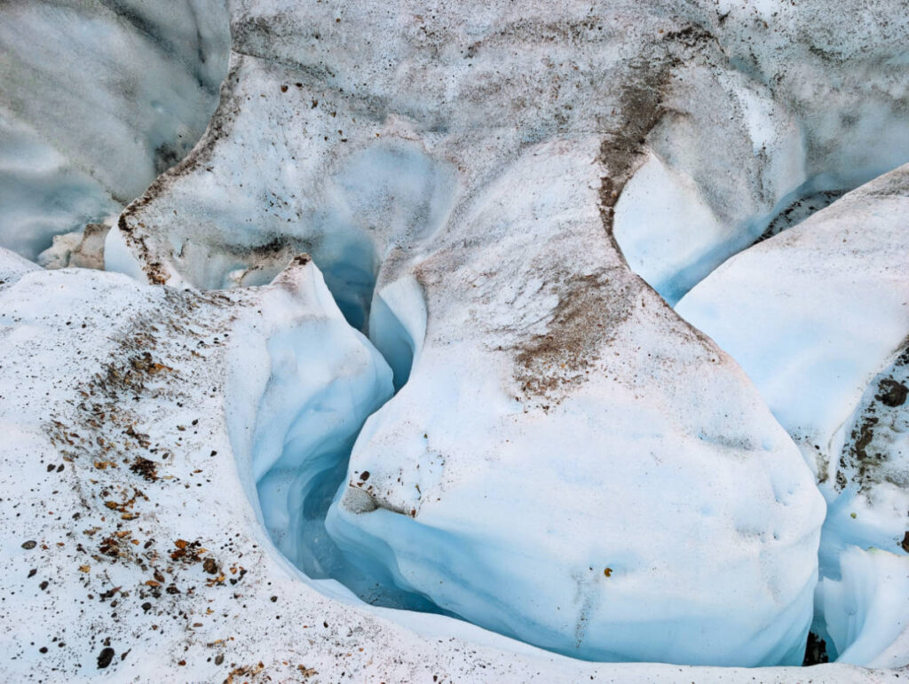 Root Glacier Ice in Wrangell St Elias National Park McCarthy Alaska