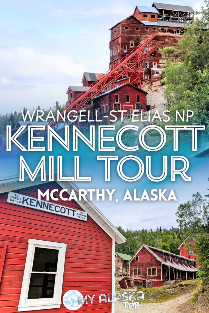 The Kennecott Mill Town Tour is one of the most sought after trips in Alaska. From McCarthy in Wrangell-St Elias National Park, you visit the mine town of Kennicott to then tour the old, bizarre mill buildings and hear the history of this famous Alaska mining town.