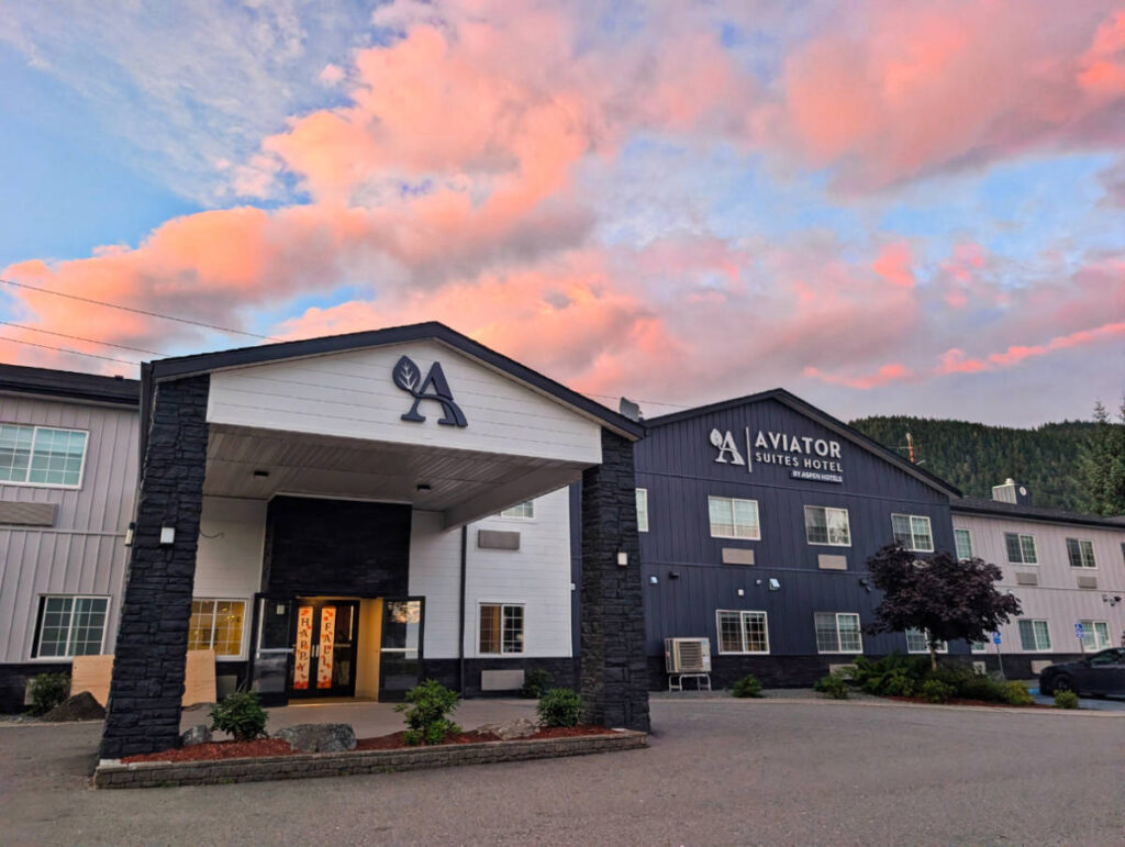 Exterior of Aviator Suiets Hotel Juneau Alaska