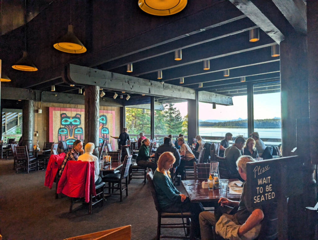 Fairweather Dining Room at Glacier Bay Lodge in Glacier Bay National Park Gustavus Alaska